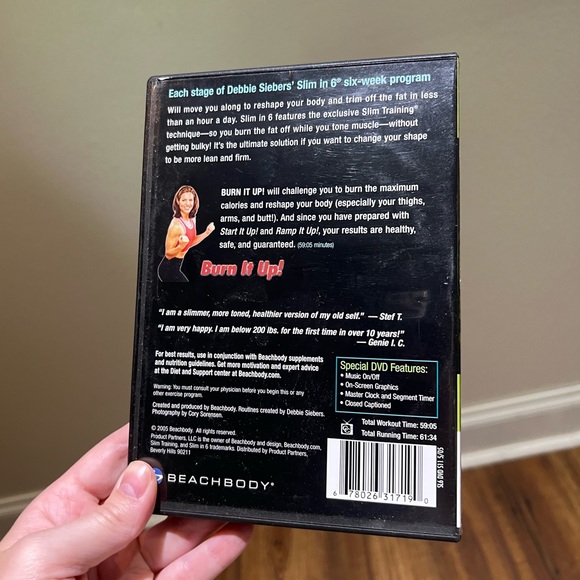 Debbie Siebers Slim 6 Dvd - Picture 2 of 3